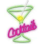 Forever Neon PLEXI LED COCKTAILS pink green FPNE02X, Leichte Dekorationsfigur, Mehrfarbig, Universal, LED, USB, 1 Stück(e)