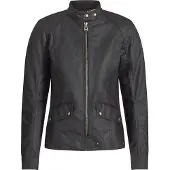 Belstaff Antrim Damen Motorrad Wachsjacke, schwarz, 36