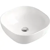 BEITZ & Walz AqvaCeramica Aufsatzbecken "Schale" o. Überl. 420 x 420 mm weiß