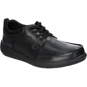 American Club CY138 Herren Lederschuhe, Elegante Herren Lederschuhe, Solide Herrenschuhe, Schwarz 43