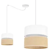 Light11 HOME Deckenhängelampe, Lampenschirm 20 Cm, Weisse Spinne
