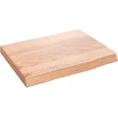 Syfax Waschtischplatte Hellbraun 40x30x(2-4) cm Massivholz Behandelt