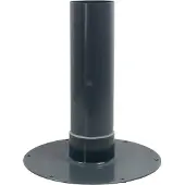 Fleck Flachdach-Unterteil mit Flansch aus Hart PVC DN 100