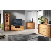 Lomadox Wohnzimmermöbel Set 4-teilig modern in Eiche FABRIANO-161
