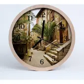 Tulup Holzuhr 30fi cm wanduhr - Palm City Avenue