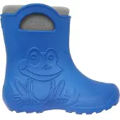 Camminare blaue Schneestiefel Gummistiefel Frosch mit grauem Thermoeinsatz (ohne Befestigung) 28/29