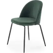 Halmar Essensstuhl K314 - dunkelgrün / schwarz