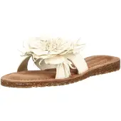 Lazamani Zinnia Damen Leder-Pantoletten Offwhite Größe 42