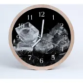 Tulup Holzuhr 20fi cm wanduhr - Eiswürfel Wohnzimmer