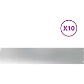 Syfax Rasenkanten 10 Stk. 20x103 cm Verzinkter Stahl