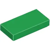 LEGO 1x2 Fliesen 3069 - 250 Stück Grün