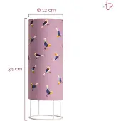 Paulmann Pauleen Kinder Tischleuchte Cute Lilac Bird Tischlampe Lila Vogel max. 20W E14 ohne Leuchtmittel mit Schalter