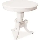 Feldmann-Wohnen Couchtisch Wohnzimmertisch Nevada 60x60x55cm weiß Jugendstil