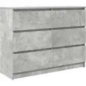 Syfax Sideboard Betongrau 100x35x76 cm Holzwerkstoff