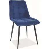 Feldmann-Wohnen Esszimmerstuhl Küchenstuhl Set Chic marineblau 2er Set
