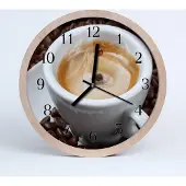 Tulup Holzuhr 20fi cm wanduhr - Kaffeebecher