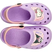 Cerdá Hello Kitty Kinder Clogs aus EVA, Lila, mit beweglichem Fersenriemen, Größe 24/25