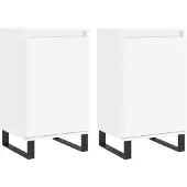 Syfax Sideboards 2 Stk. Weiß 40x35x70 cm Holzwerkstoff