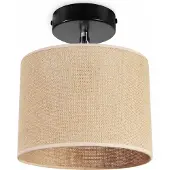 Light11 HOME Deckenhängelampe, Jute-Lampenschirm, 20 Cm
