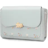 Sonstiges REETEE Damen Geldbörse Klein Kunstleder Blau Zipper Münzfach Brieftasche