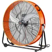 TOPDEAL Trommelventilator Bodenventilator Standventilator 3-Gang 220W 88x34x94cm