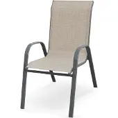 Halmar Garten Stuhl Mosler - grau / dunkelgrau