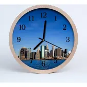 Tulup Holzuhr 20fi cm wanduhr - Stadtgebäude Stadt