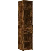 Syfax Highboard Räuchereiche 40x42,5x185 cm Holzwerkstoff