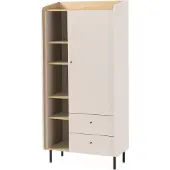 Masseno Drehtürenschrank VETTA 80/170/42cm 1-türig Beige