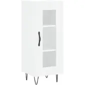 Syfax Sideboard Hochglanz-Weiß 34,5x34x90 cm Holzwerkstoff