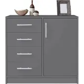 Dakar Kommode Sideboard Smart 90x40x83,5cm anthrazit 1-türig