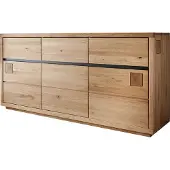 Lomadox Sideboard 175 cm breit in Eiche massiv geölt WINCHESTER-69