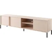Meble Laski Lowboard TV-Unterschrank Dast 203x39,5x53cm beige 3-türig