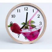 Tulup Holzuhr 20fi cm wanduhr - Cocktail