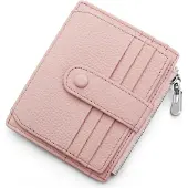 Sonstiges Echtes Leder Kreditkartenetui RFID Damen Herren Geldbörse Münzfach Rosa