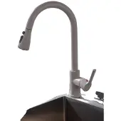 OEM Küchenarmatur, Ausziehbare Sprühkopf, Drehbares Design, CF04043YMWM Beige