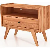 Byoak TV-schrank RETRO aus Massivholz, Kernbuche Naturgeölt