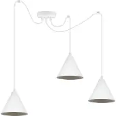 Light11 HOME Soho Spider Hängelampe Weiss 3-Stecker 14Cm E14