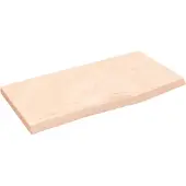 Syfax Waschtischplatte 60x30x2 cm Massivholz Unbehandelt