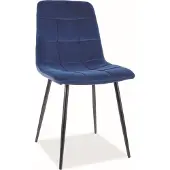 Feldmann-Wohnen Esszimmerstuhl Küchenstuhl Set Mila marineblau 2er Set