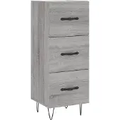 Syfax Sideboard Grau Sonoma 34,5x34x90 cm Holzwerkstoff