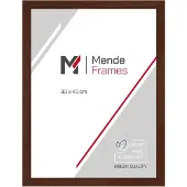 MendeFrames Holzrahmen Nussbaum mit Museumsglas 30x40 cm braun 960