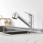 Sonstiges Auralum Einhebel Küchenarmatur mit 2 Strahlarten Chrom 360° schwenkbar