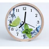 Tulup Holzuhr 30fi cm wanduhr - Kalkminze Obst