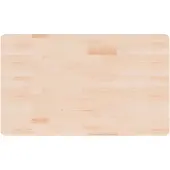 Syfax Waschtischplatte 100x60x2,5 cm Massivholz Unbehandelt