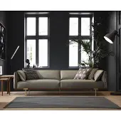AEA Grüner 3-Sitzer Wohnzimmer Ledersofas Designer Exklusive Couch Sofas