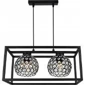 Light11 HOME Hängelampe Eleganter Käfig Kristallkugel