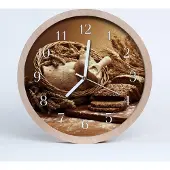 Tulup Holzuhr 20fi cm wanduhr - Körnerbrot