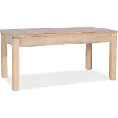 Feldmann-Wohnen Couchtisch Wohnzimmertisch Kleopatra 124-164x64x59cm Sonoma Eiche ausziehbar