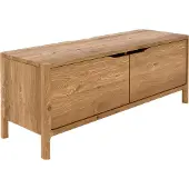 Lomadox Lowboard 111cm breit in Wildeiche massiv geölt, montiert, THORNBURY-165